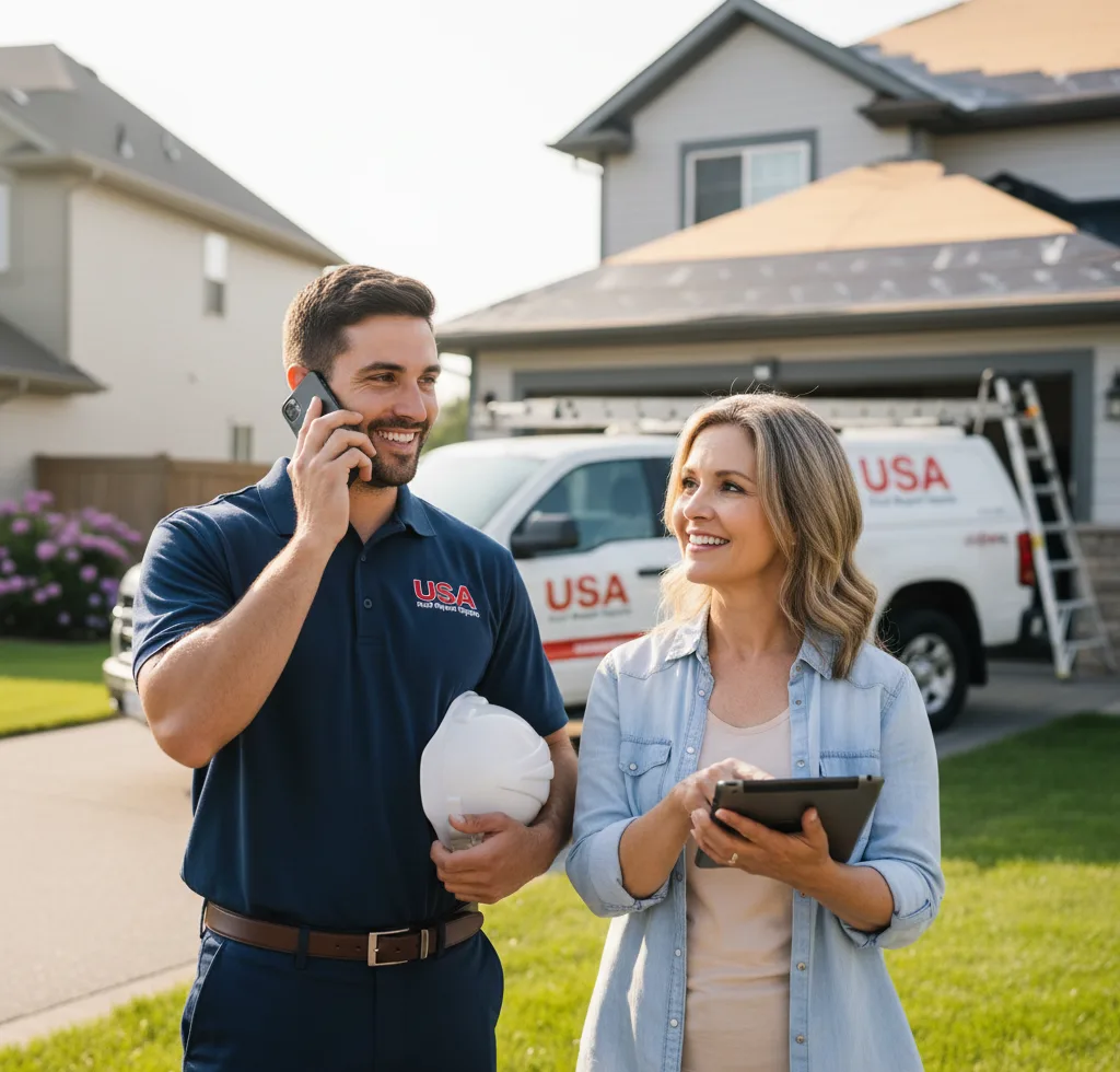 USA Roof Repair Experts customer support in Black Diamond
